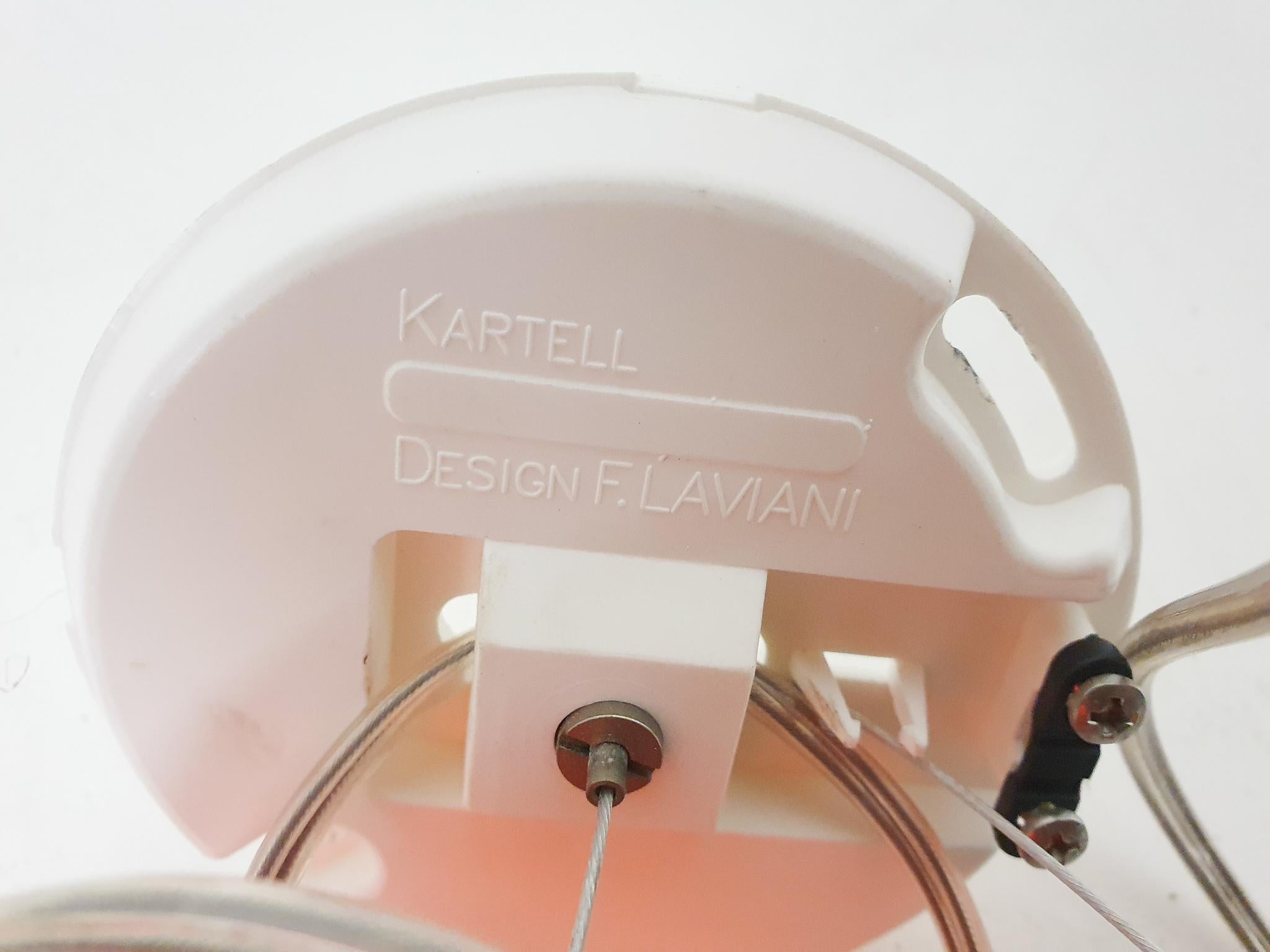 Ferruccio Laviani for Kartell FL/Y Large Red Plastic Pendant Light, Italy In Good Condition In Amsterdam, NL