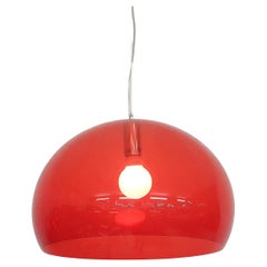 Ferruccio Laviani for Kartell FL/Y Large Red Plastic Pendant Light, Italy