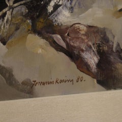 20th Century Oil on Canvas Italian Signed Ferruccio Rosini Seascape Painting