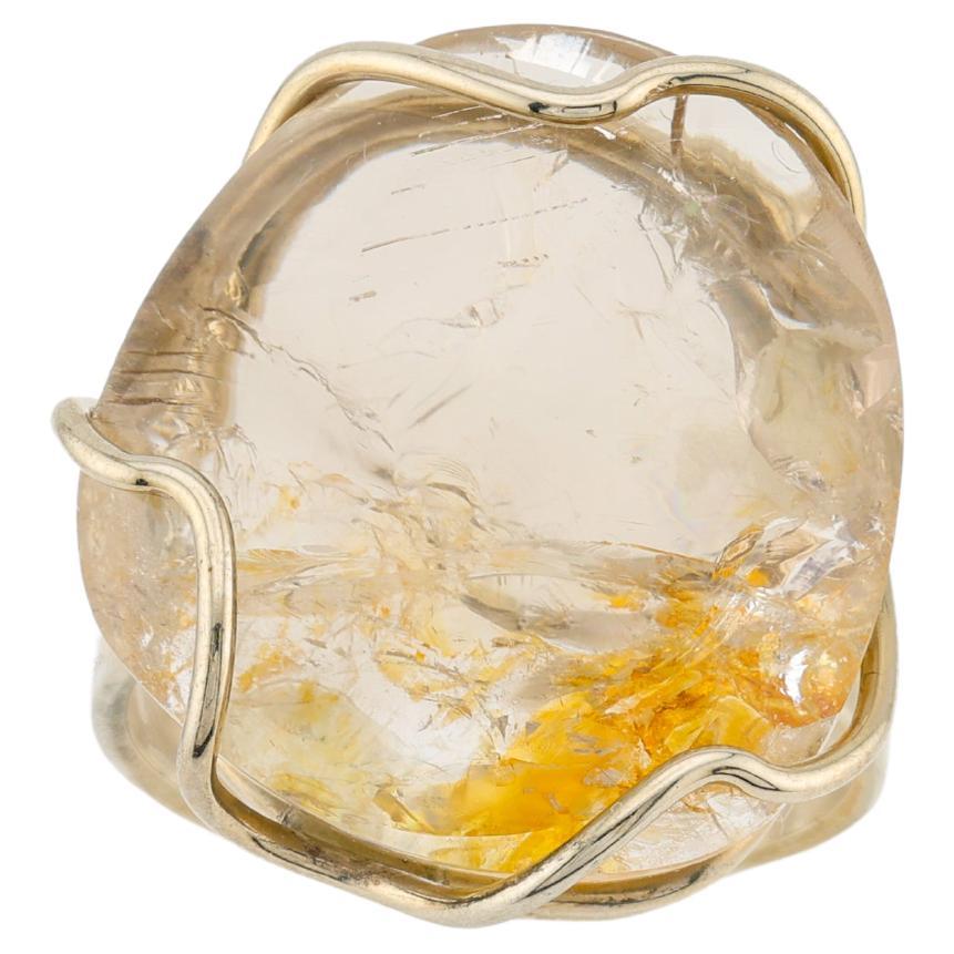 Ferrum quartz ring For Sale
