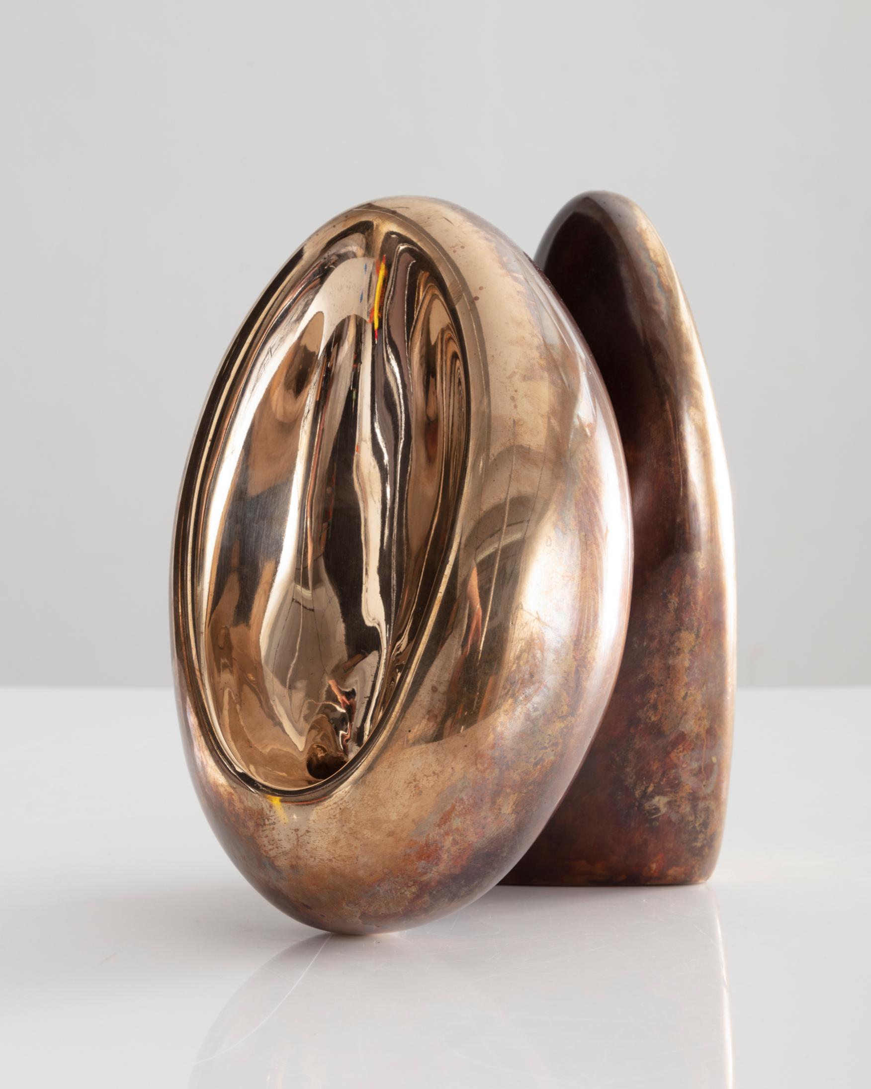Modern Fertility Form Double Candleholder in Bronze by Rogan Gregory, 2018
