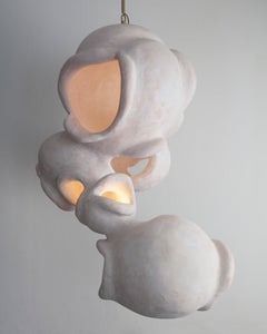 "Fertility Form" Pendant Light in Gypsum by Rogan Gregory, 2018
