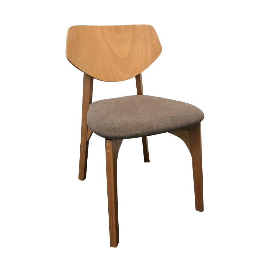 Fresta Brazilian Contemporary Wood Upholstered Chair by Lattoog