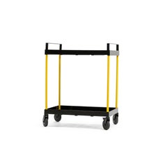 Festa Mobile Fernand Cart Table in Powder-Coated Aluminum by altreforme