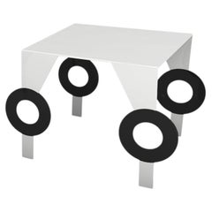Festa Mobile Zelda Side Table in Powder-Coated Aluminum by altreforme