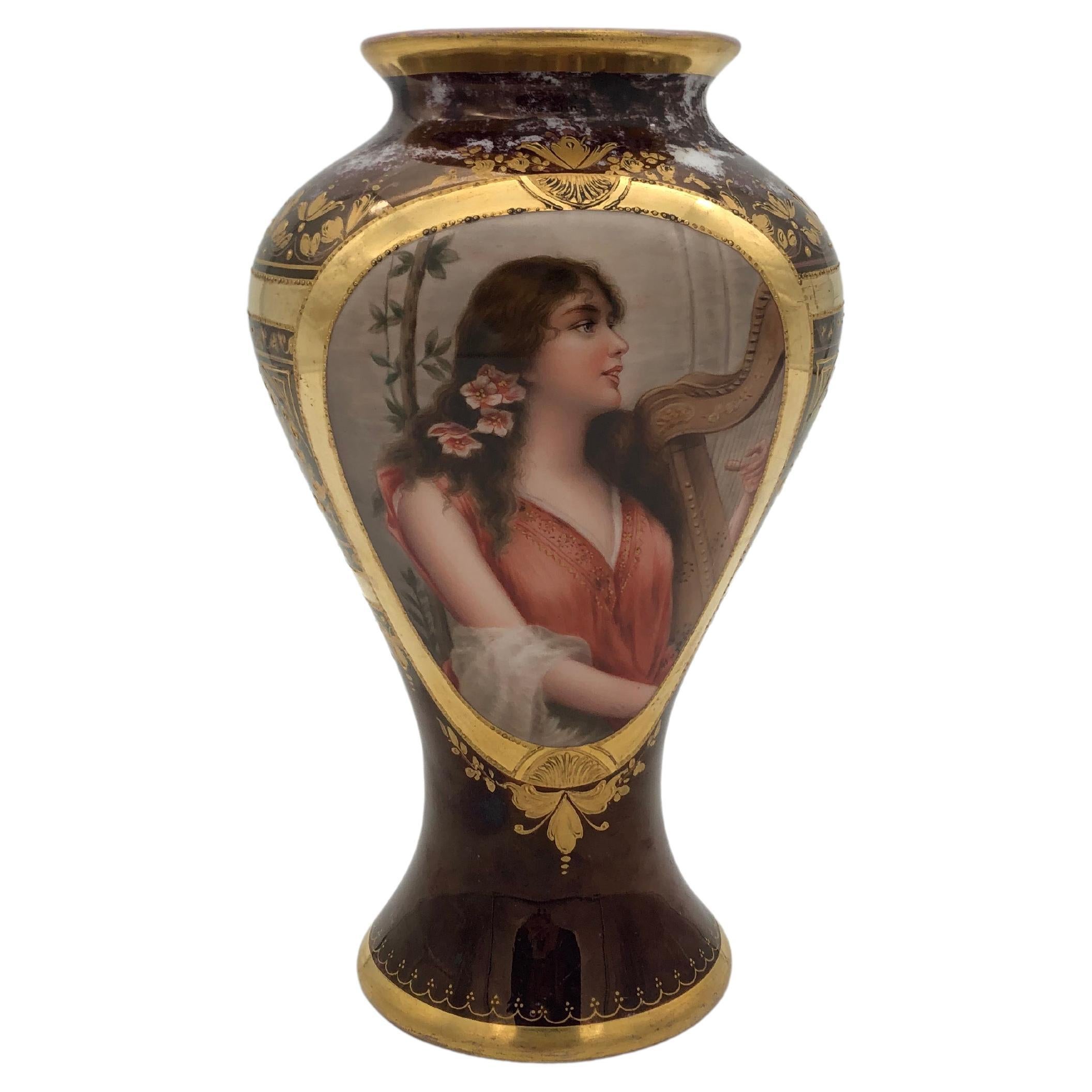 Vase en porcelaine royale de Vienne « Festgesang » en vente