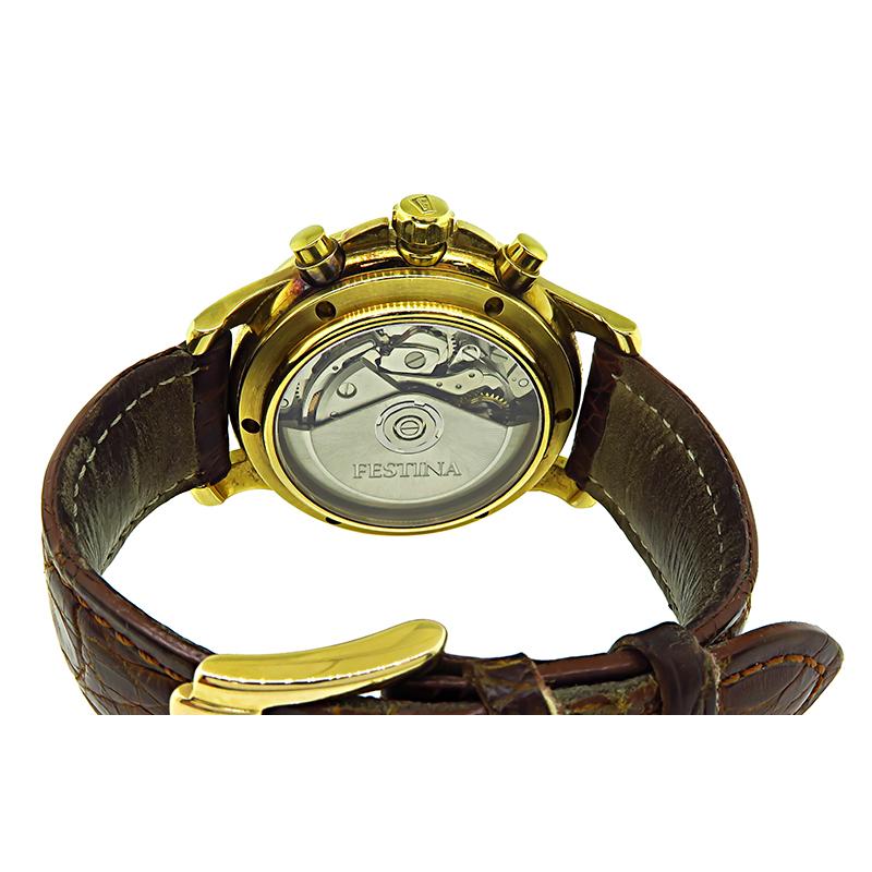 festina 18k gold watch