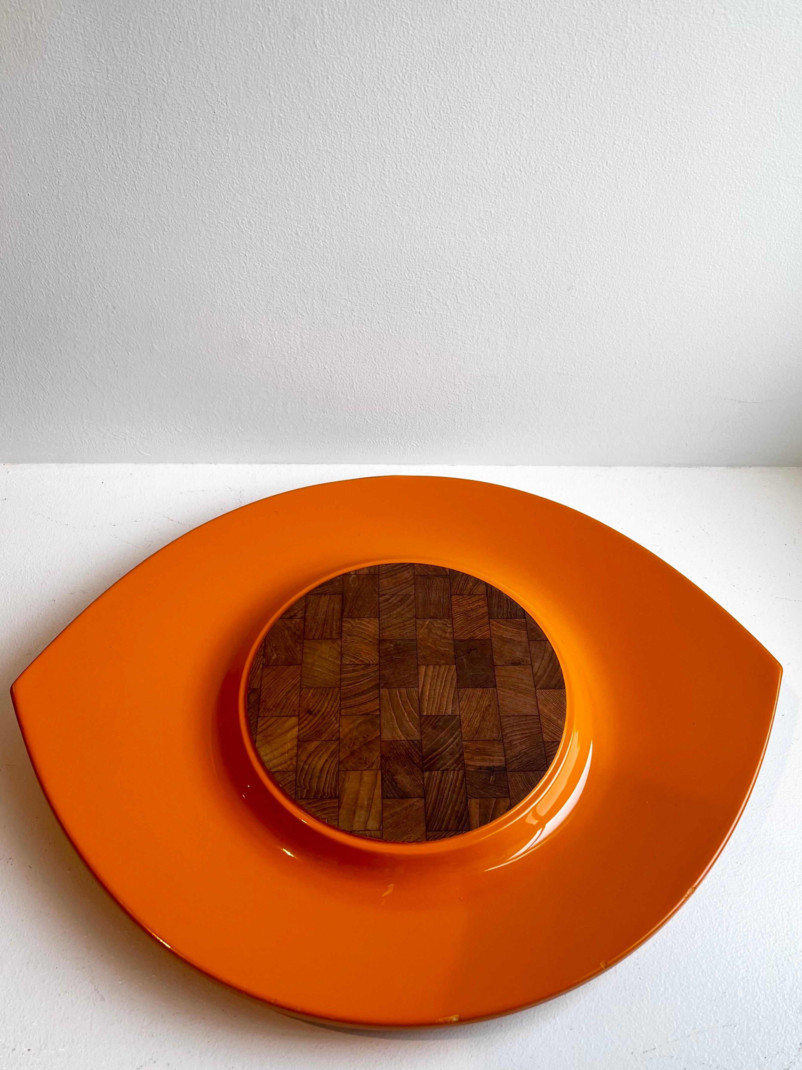 Bandeja Festivaal 'Eyeball' de  Jens Quistgaard para Dansk, Dinamarca, 1970 Danés en venta