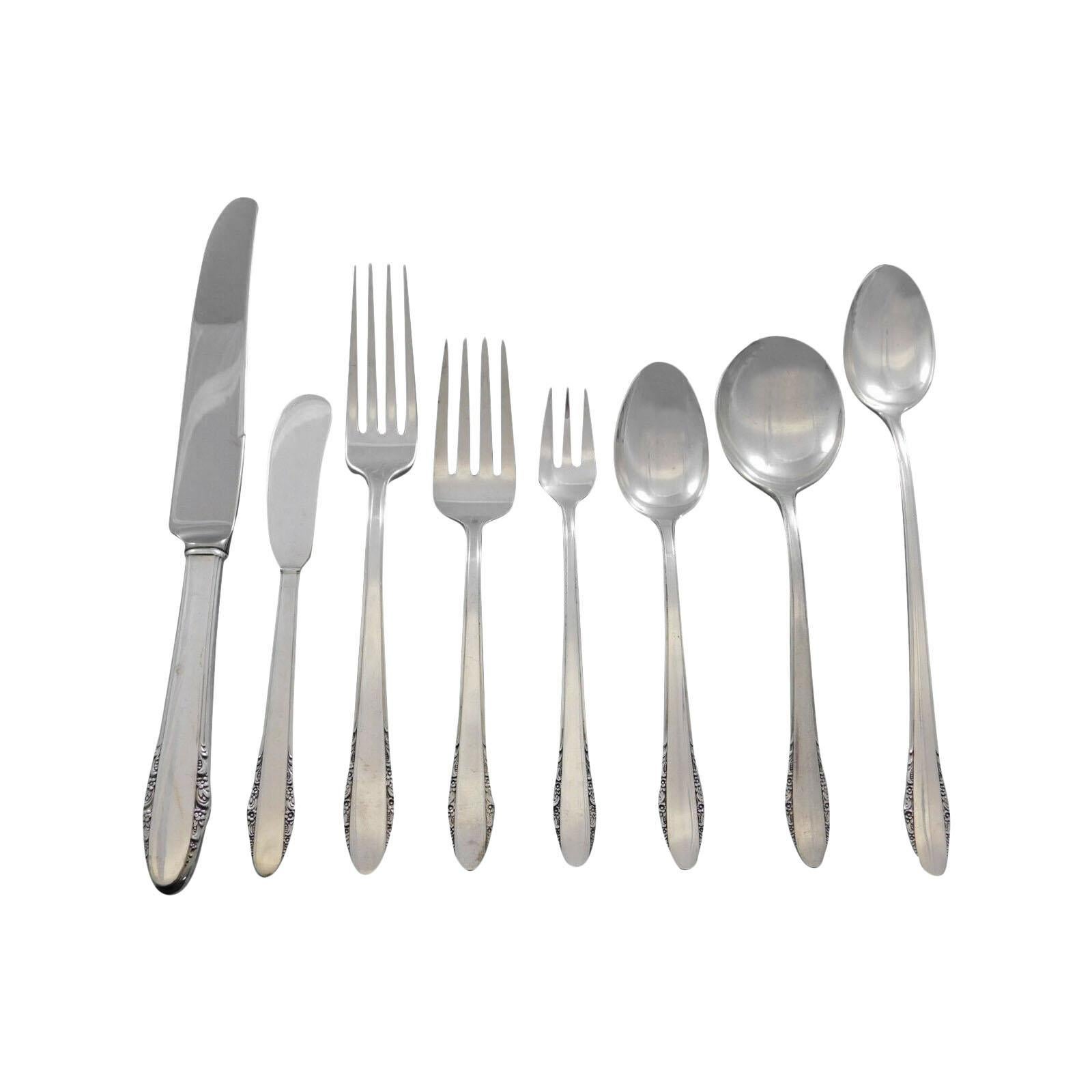 Festival by Lunt Sterling Silver Flatware Set for 6 Service 57 Pieces
