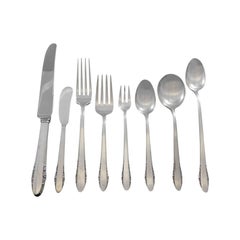 Douvaine by Unger Sterling Silver Flatware Service Set of 57 Pieces Art ...