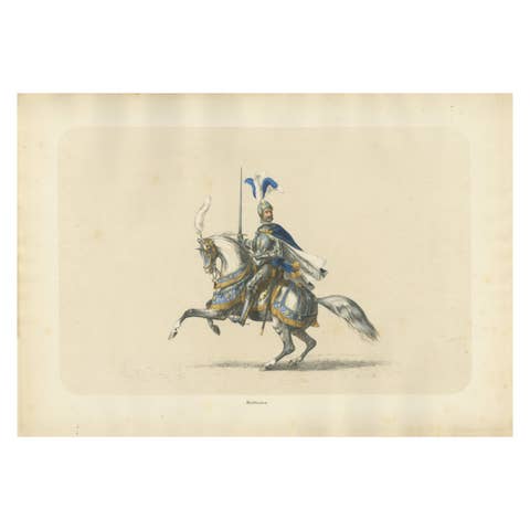 Festival Cavalcade – The Waldmann Knight in Majestic Parade, Published in 1855