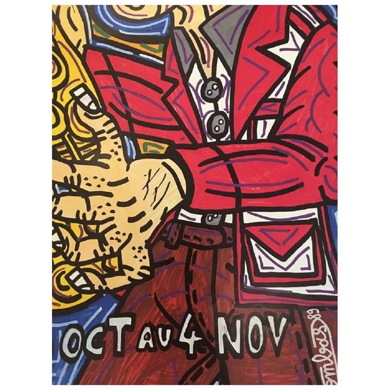 Festival de Jazz de Paris 1989 Original Vintage Poster For Sale at 1stDibs