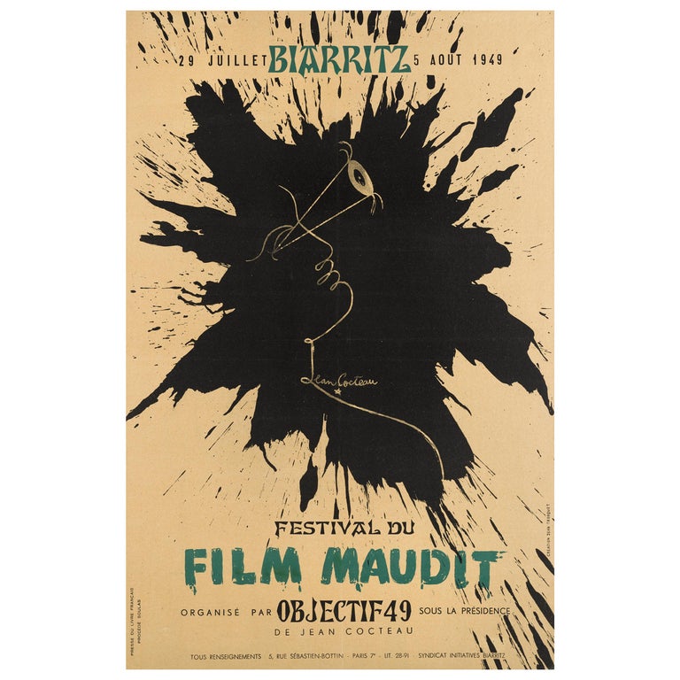 "Festival du Film Maudit" Original French Poster For Sale