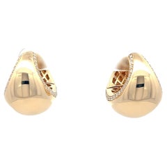 Boucles d'oreilles exclusives Festive Diamond en or jaune 18 carats