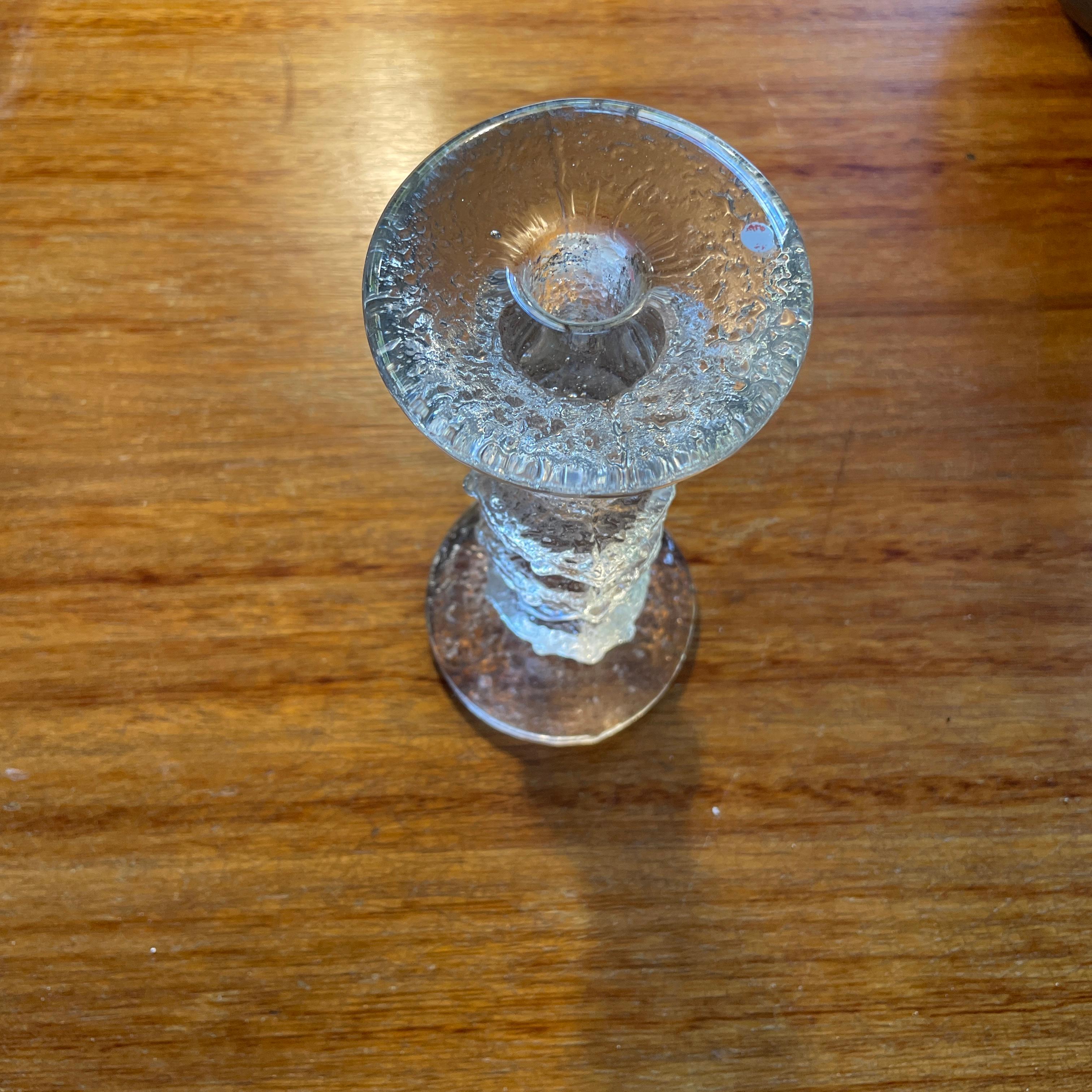 Scandinavian Modern Festivo Candle Stick by Timo Sarpaneva for Iittala Finland