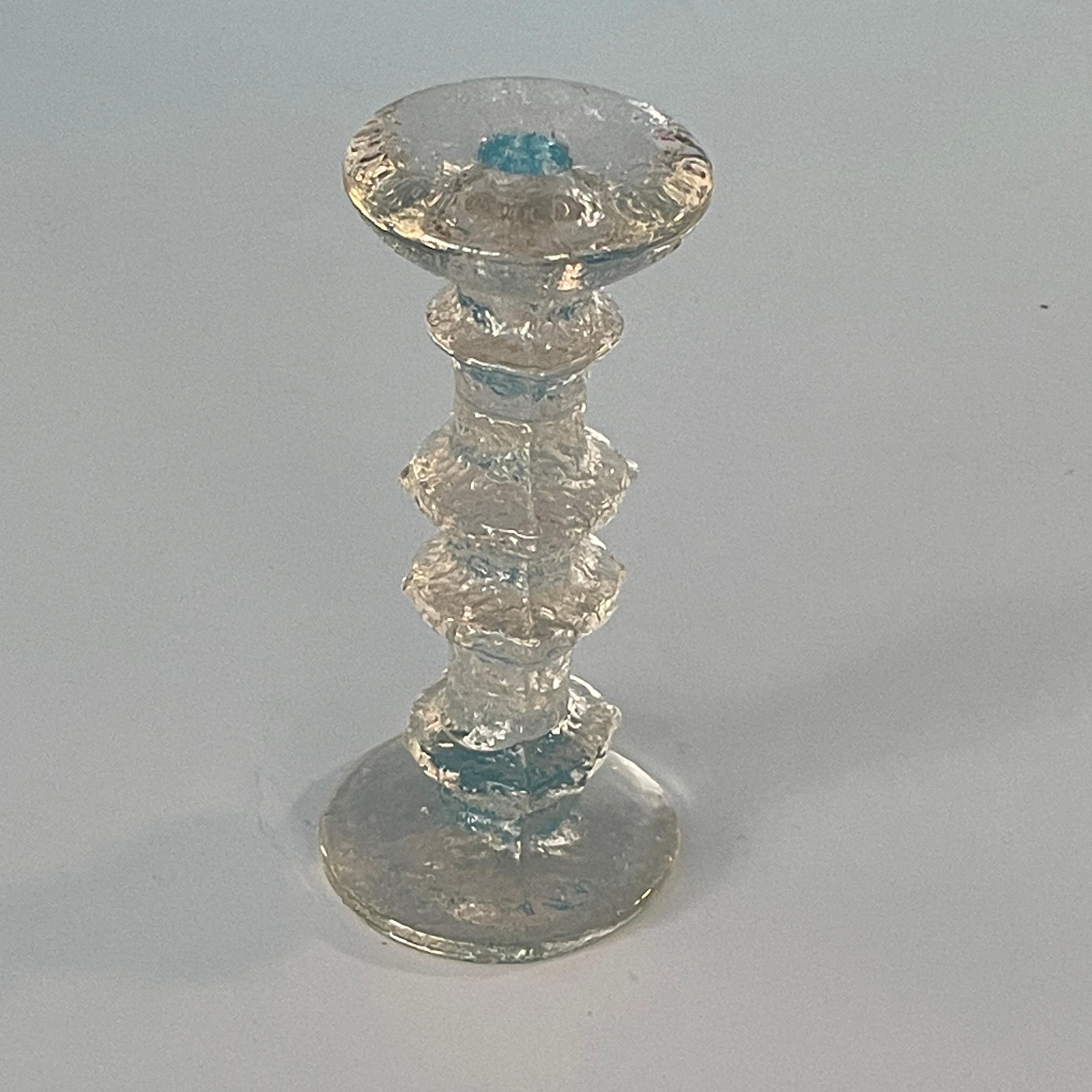 Art Glass Festivo Candle Stick by Timo Sarpaneva for Iittala Finland