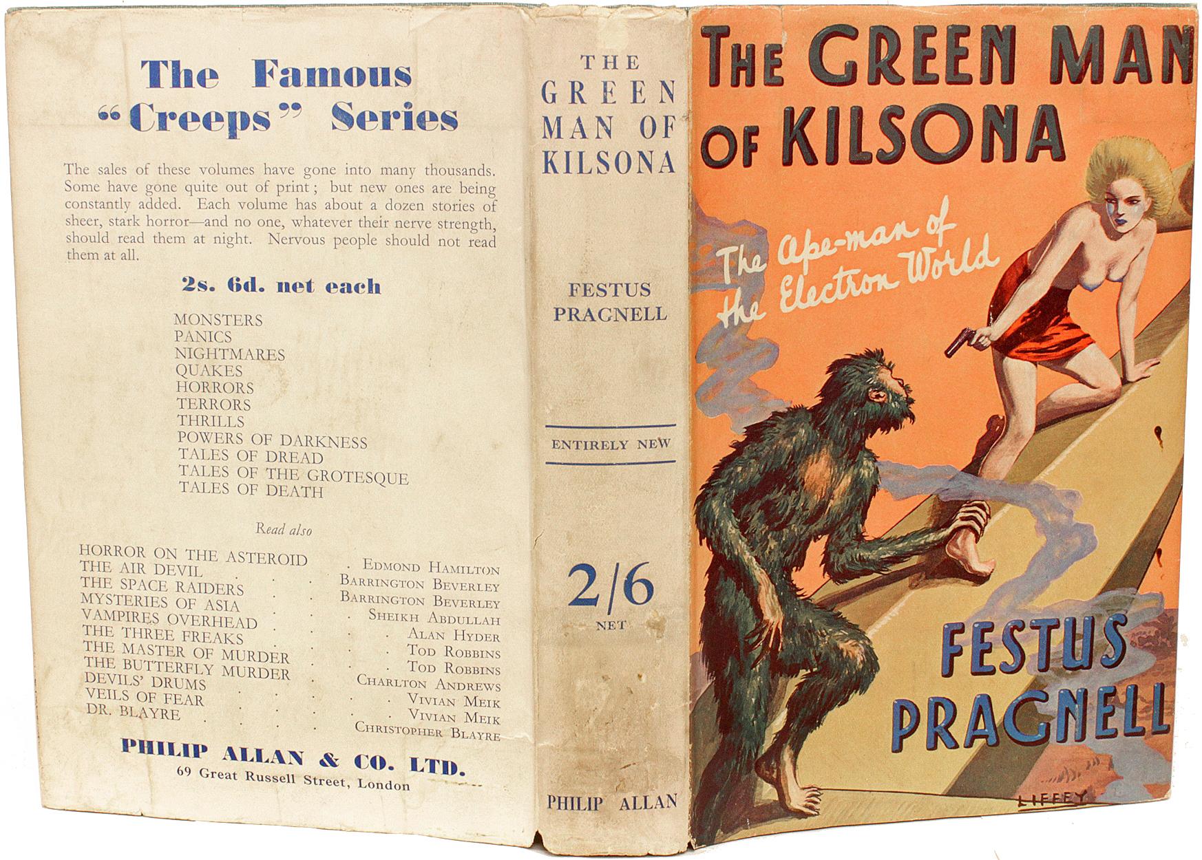 Festus Pragnell, l'homme vert de Kilsona, premire dition d'exemplaire de prsentation, 1936 en vente 3