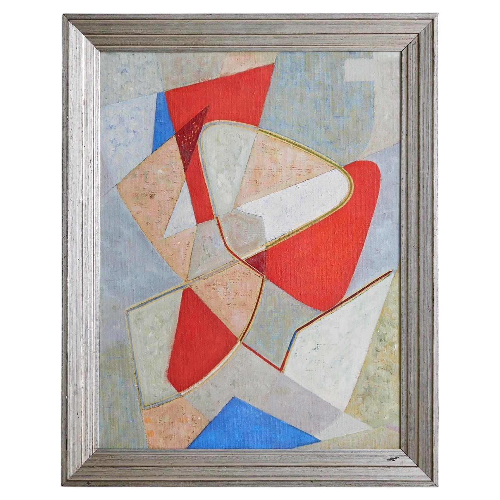 'Fête Joyeuse' Öl auf Leinwand Gemälde von James Pichette, 1953