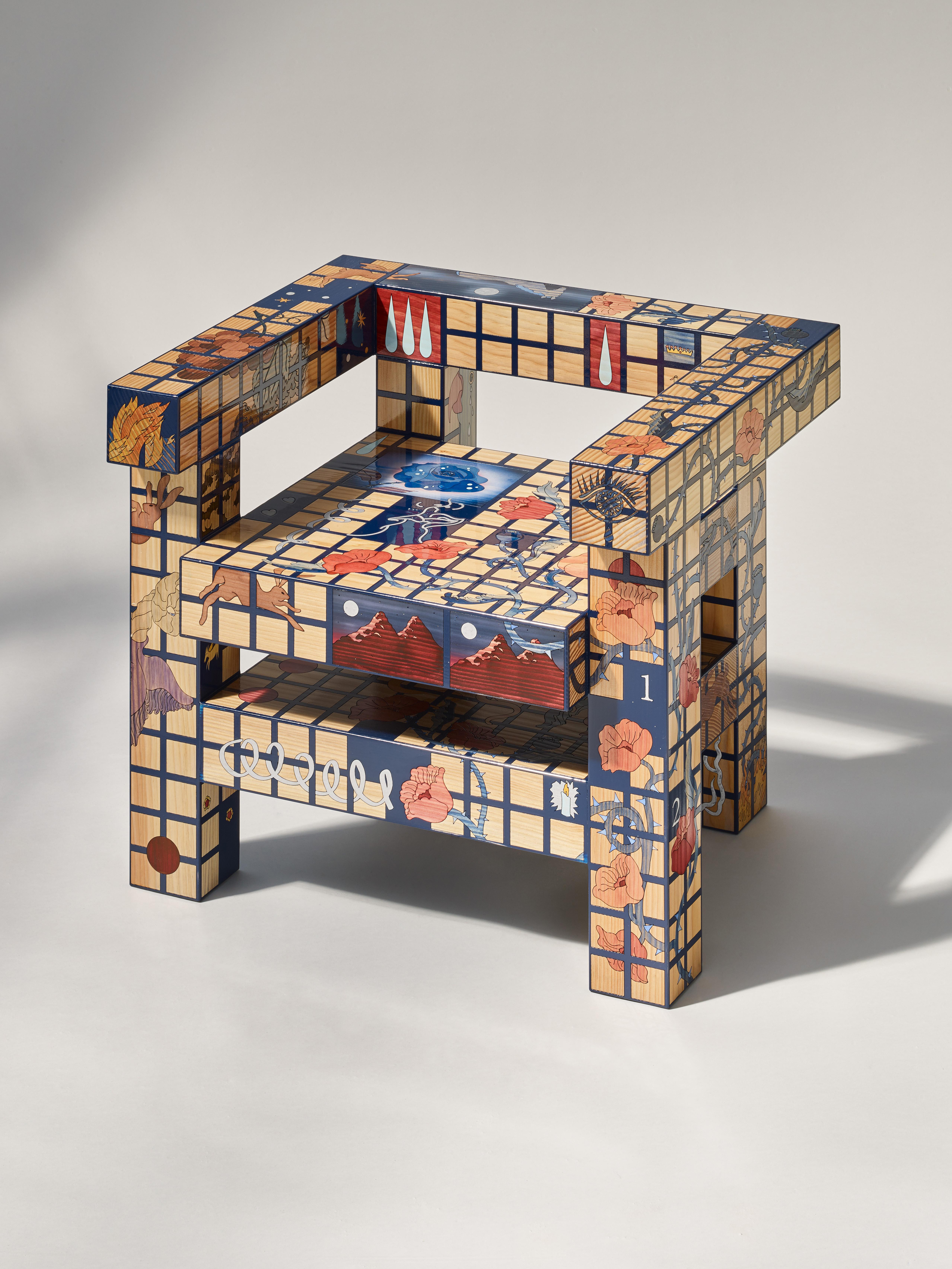 Contemporary Fever Dream Armchair For Sale