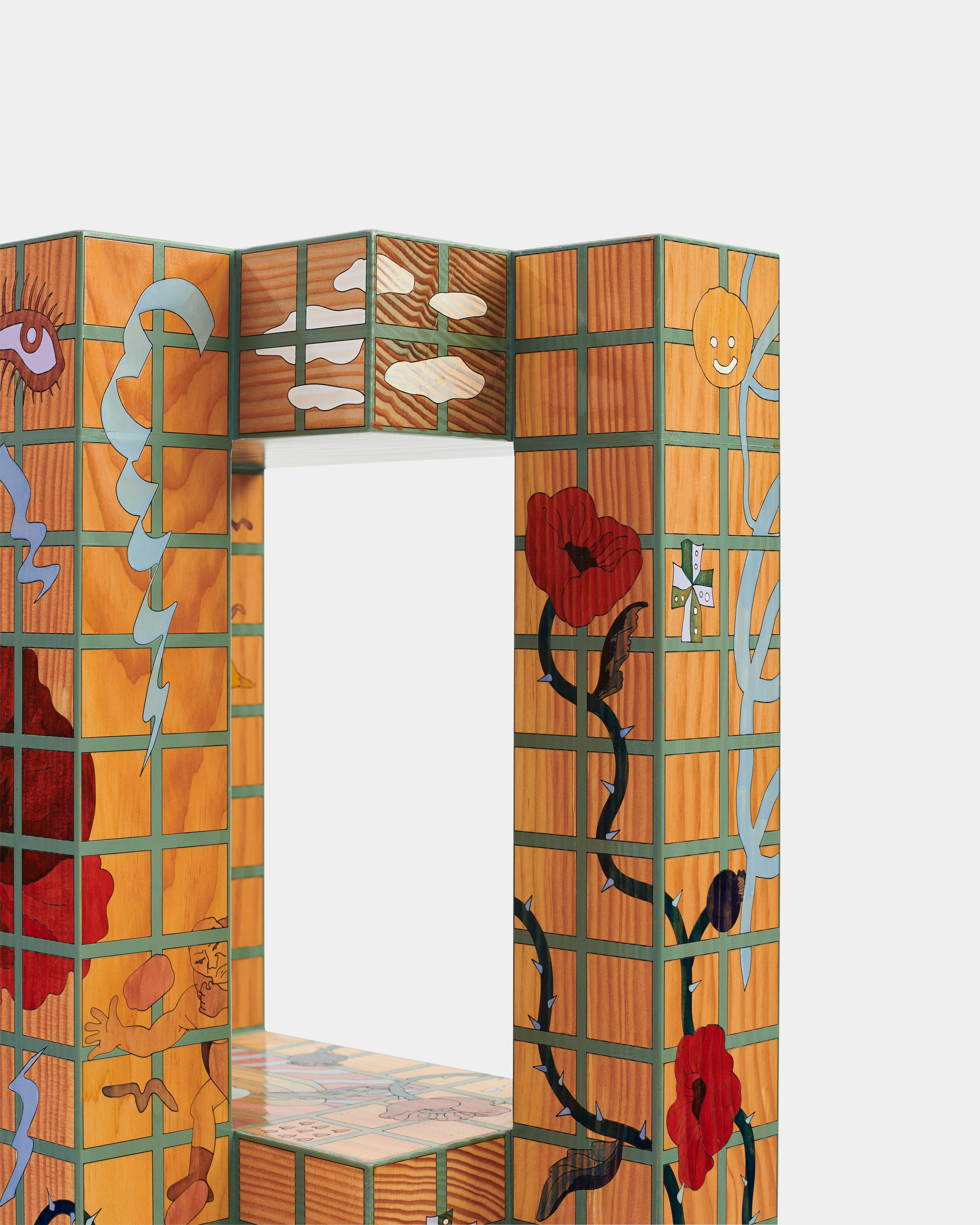 Pine Fever Dreams Shelf Thing by Laurids Gallée For Sale