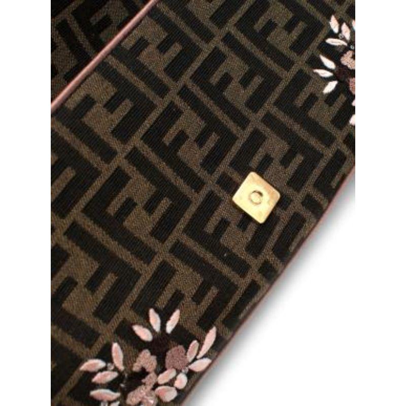 FF Embroidered Brown Jacquard Baguette 1