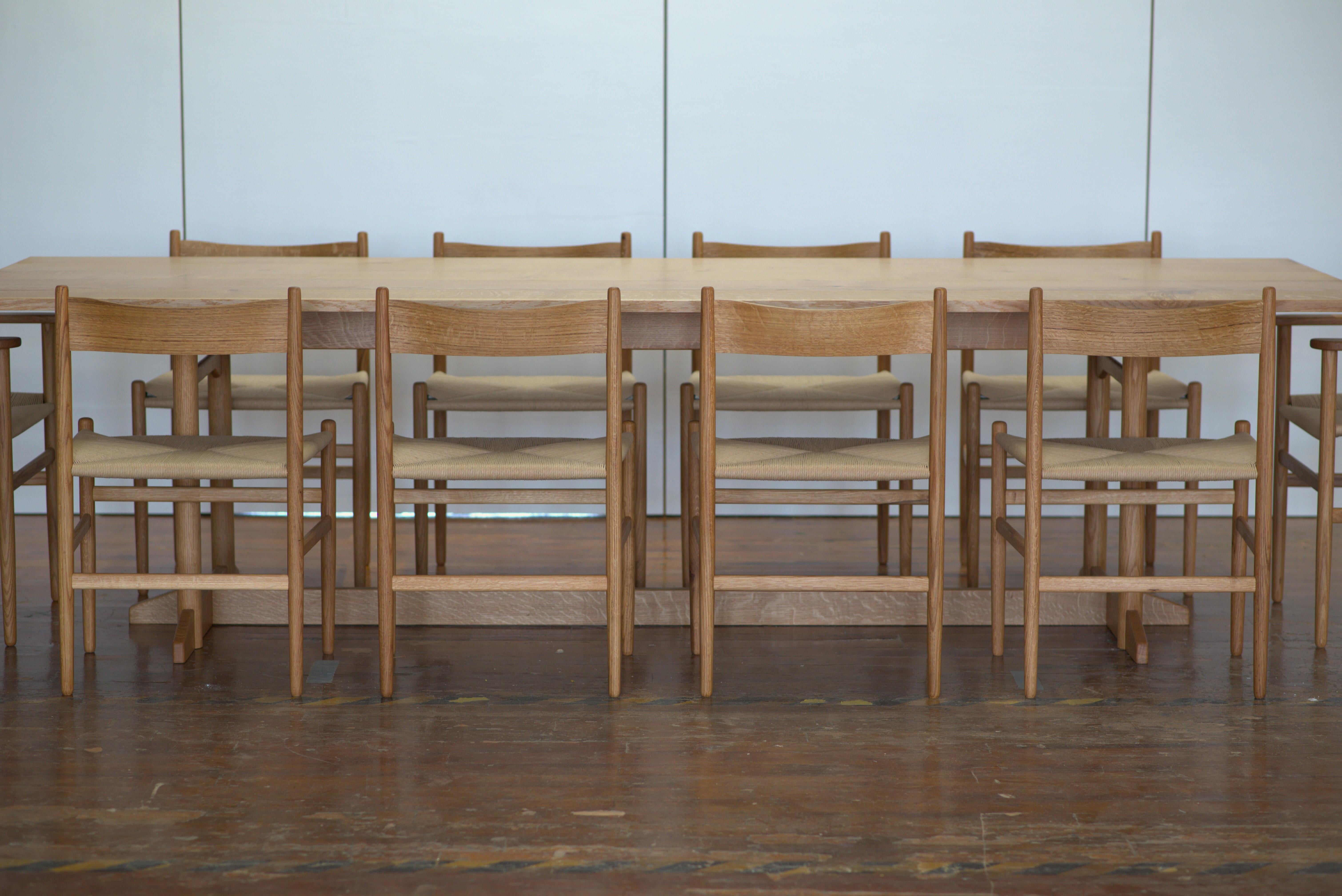 Chaise de salle à mangerFF01 avec assise en cordon papier par Stokes Furniture en vente 3