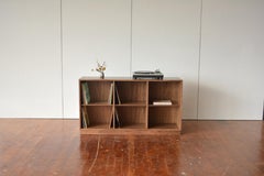 FF08 Low Bookcase in Walnut by Stokes Furniture