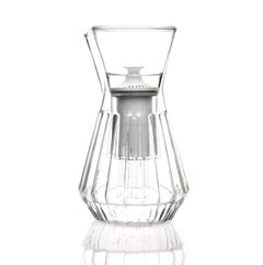 fferrone Contemporary Czech Fluted Talise Glass Water Filter Carafe Pitcher