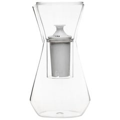 fferrone Contemporary Czech Minimal Talise Glass Water Filter Carafe Pitcher