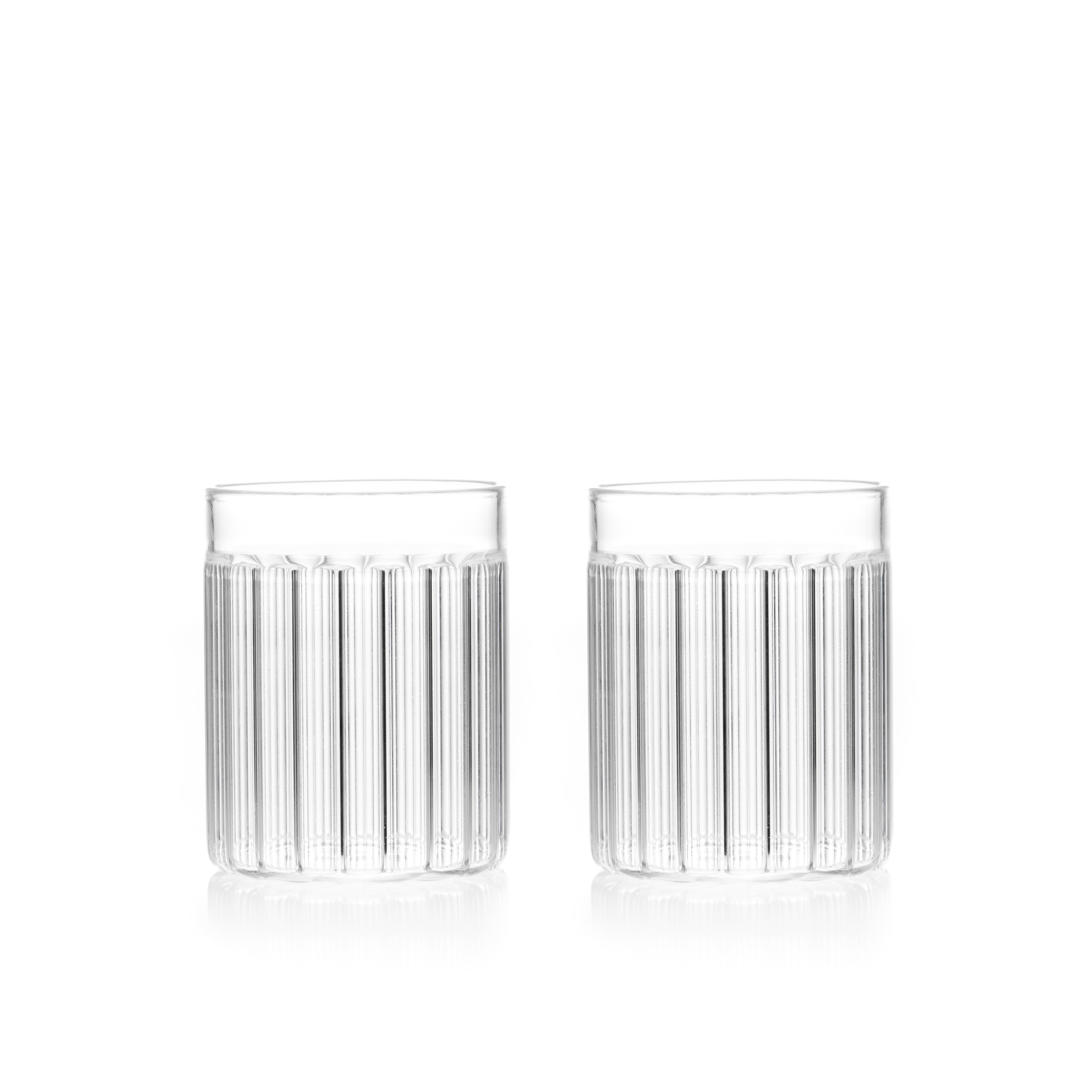 Inspired by a trip to the healing hot springs of an onsen in Bessho, Japan, the Bessho Collection is an exploration by Ferrone that challenges handcraft techniques by creating a ribbon of smooth glass around the rim, establishing a visual and
