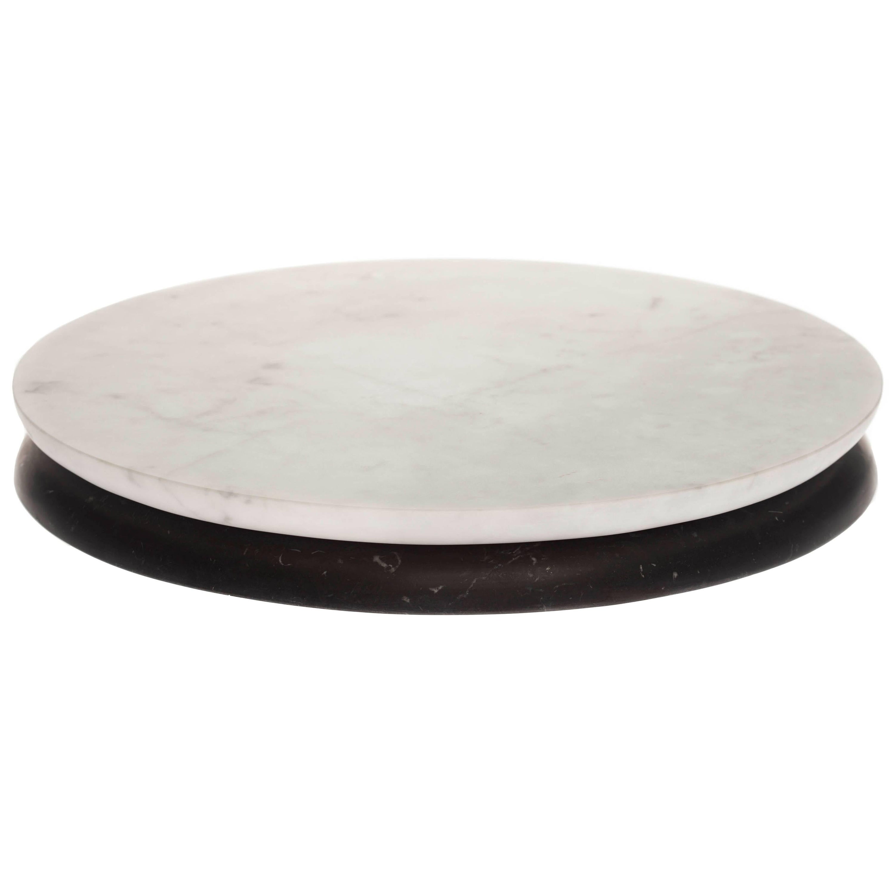 fferrone Contemporary Handcrafted Italian Marble Serving Tray Board Center Piece