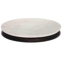 Fferrone Contemporary Handcrafted Italian Marble Serving Tray Board Center Piece