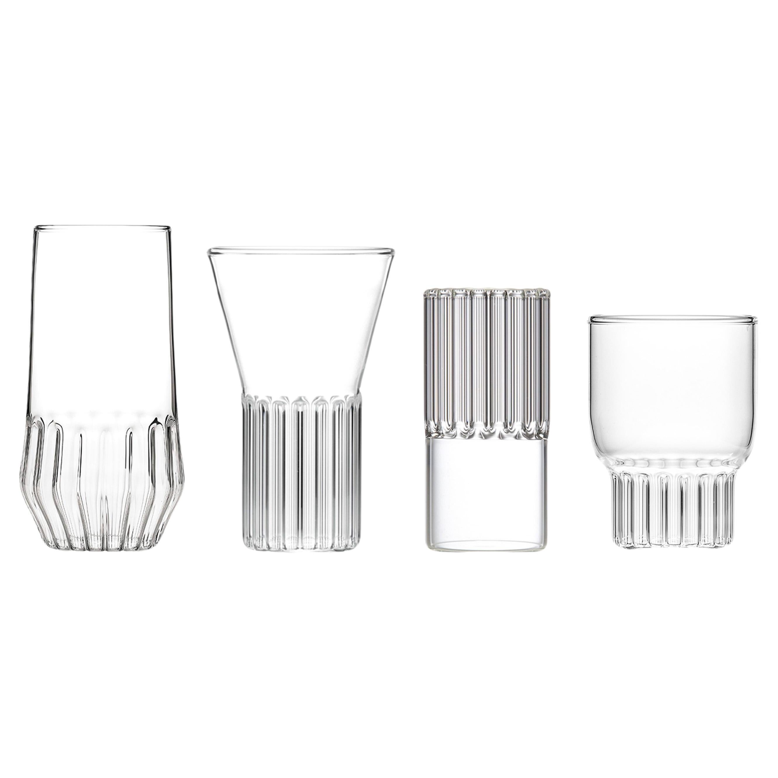 fferrone Contemporary Set of 8 Liqueur Glasses in 4 styles  For Sale