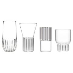 fferrone Contemporary Set of 8 Liqueur Glasses in 4 styles 