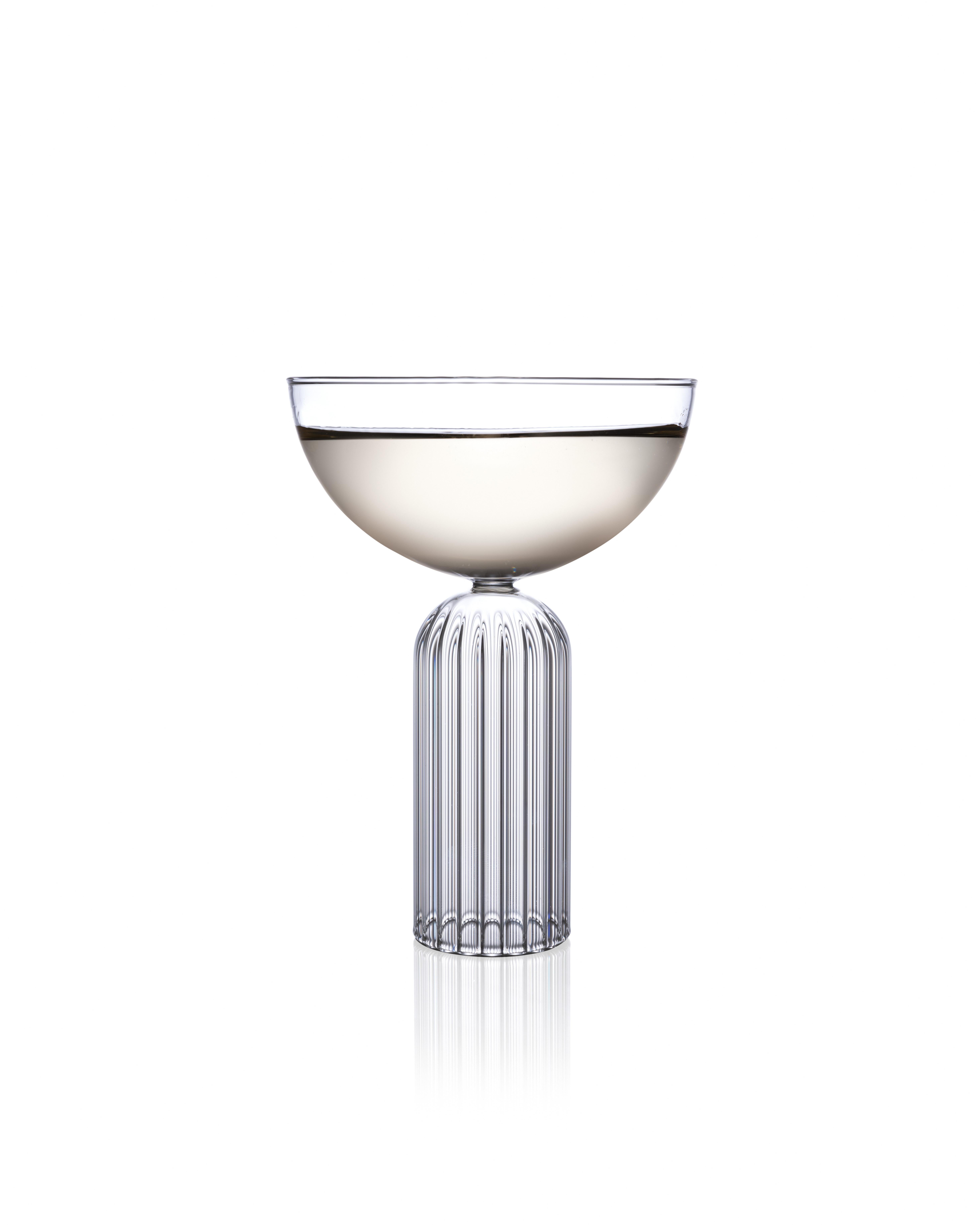 Modern fferrone Contemporary set of Six Champagne Coupes  For Sale
