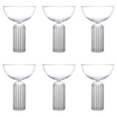 fferrone Contemporary set of Six Champagne Coupes 