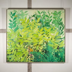 Under the Suffolk Sward, 2023 - Contemporary Landscape Painting of Green Foliage