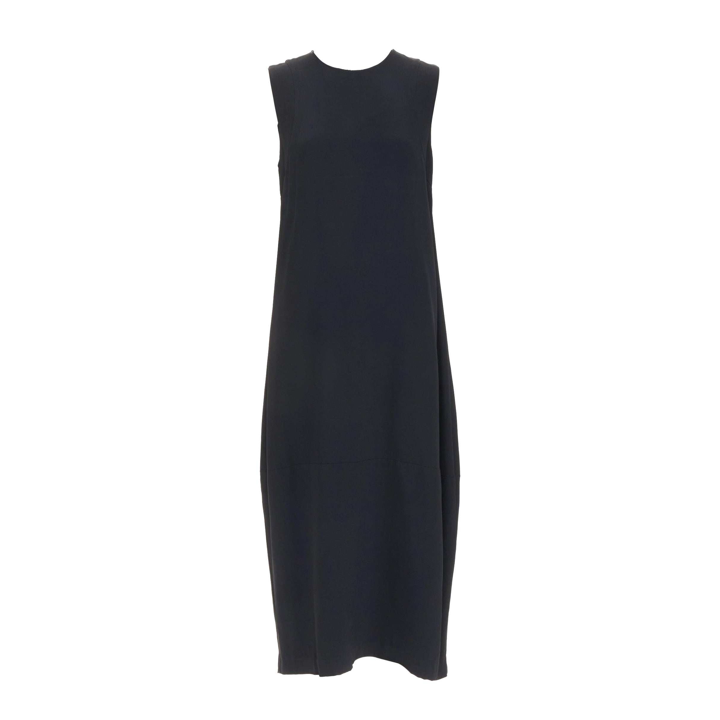 FFORME Martha Trapecio viscosa cuello redondo sin mangas con paneles vestido midi tienda M en venta