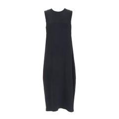 FFORME Martha Trapecio viscosa cuello redondo sin mangas con paneles vestido midi tienda M