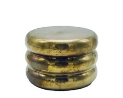 F&G Italy "Kaleb" Brass Table Lighter, 1970s