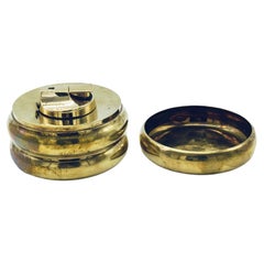 F&G Italia "Kaleb" Brass Table Lighter, 1970s