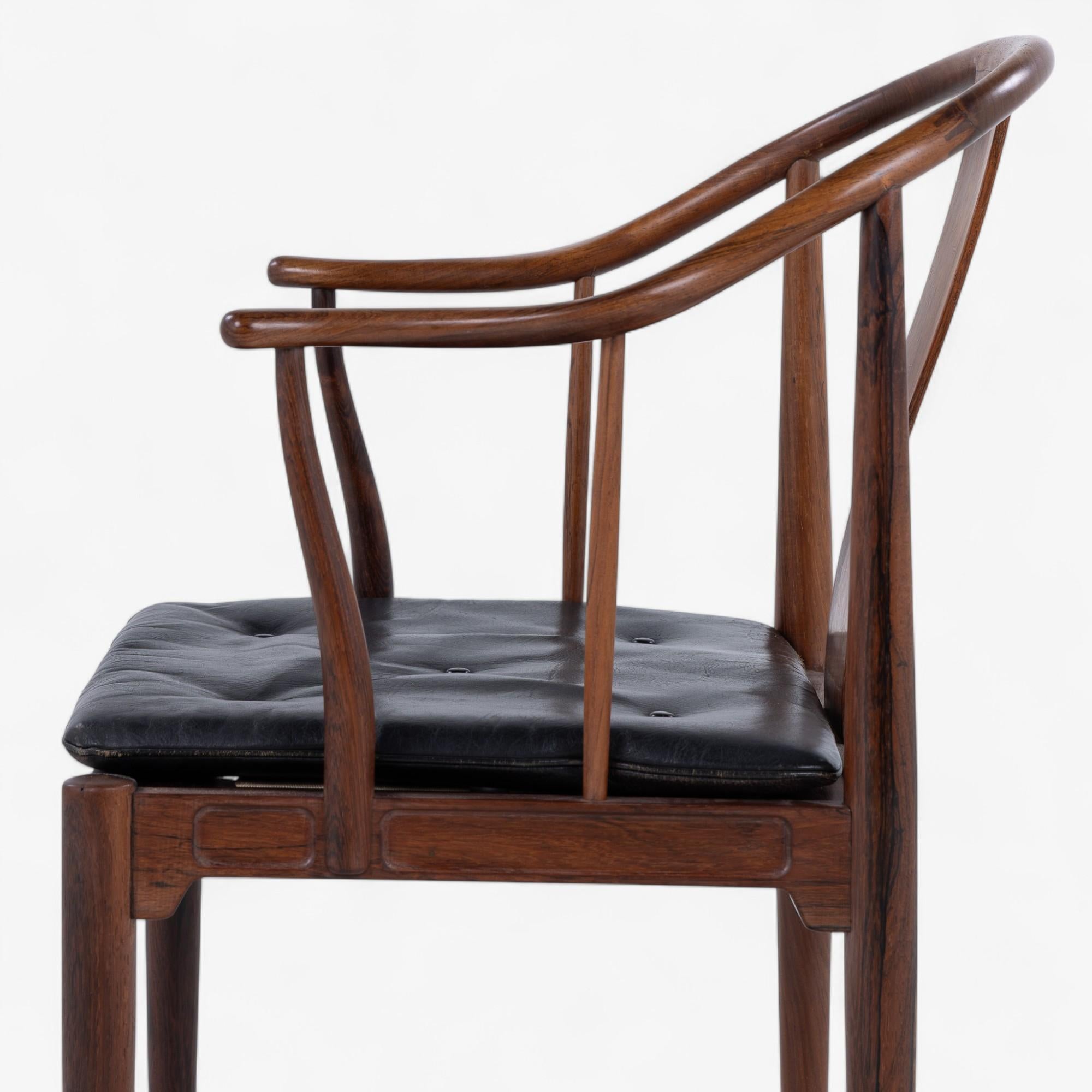 Pelle FH 4283 - 'China Chair' in palissandro brasiliano di Hans J. Wegner in vendita