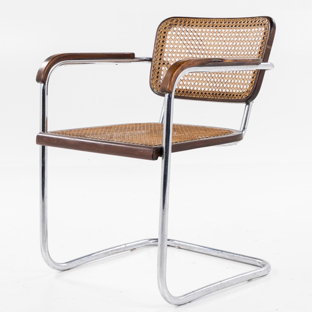 Scandinavian Modern FH 6107 - Set of four armchairs in steel by Fritz Hansen. For Sale
