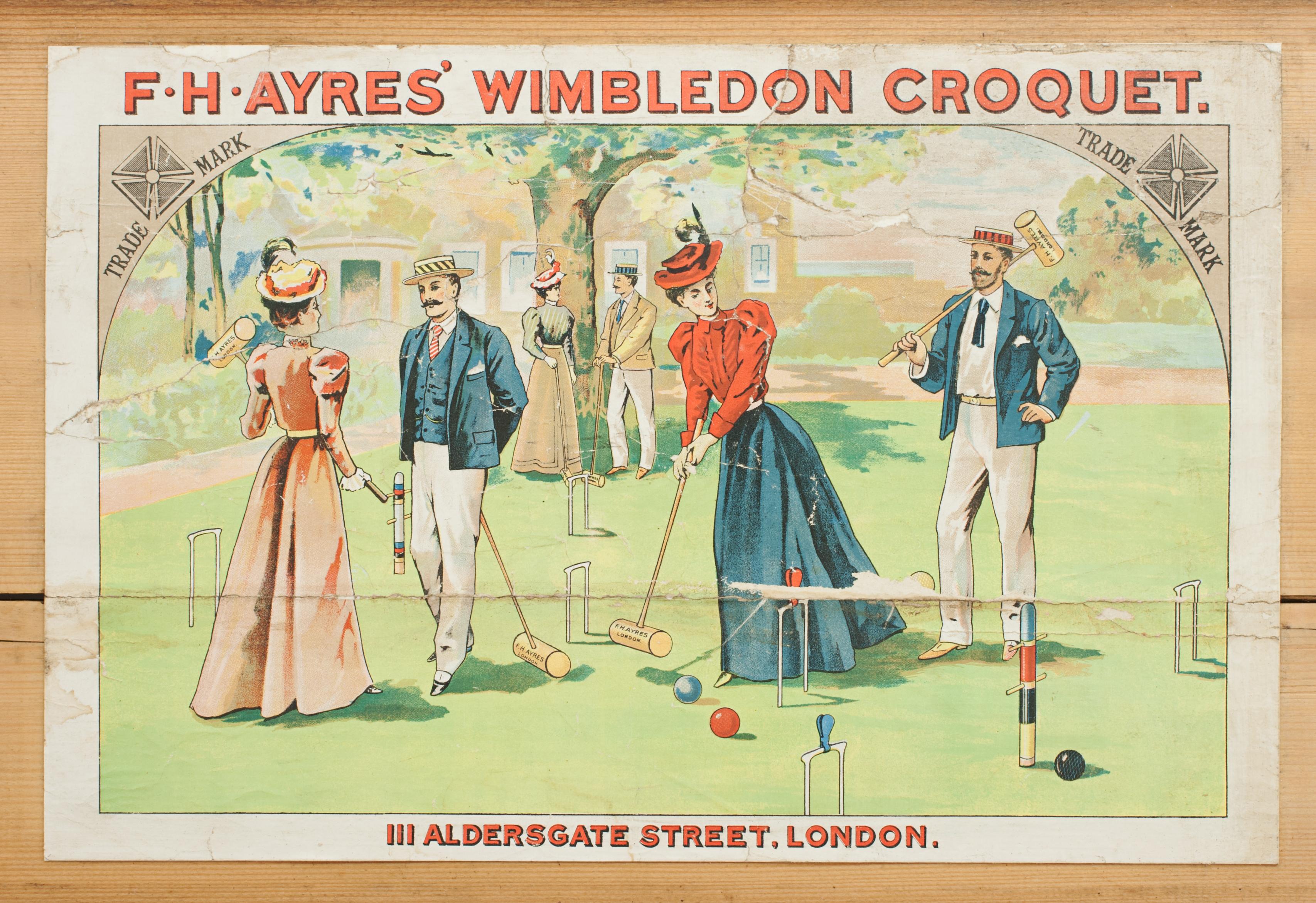 antique croquet set