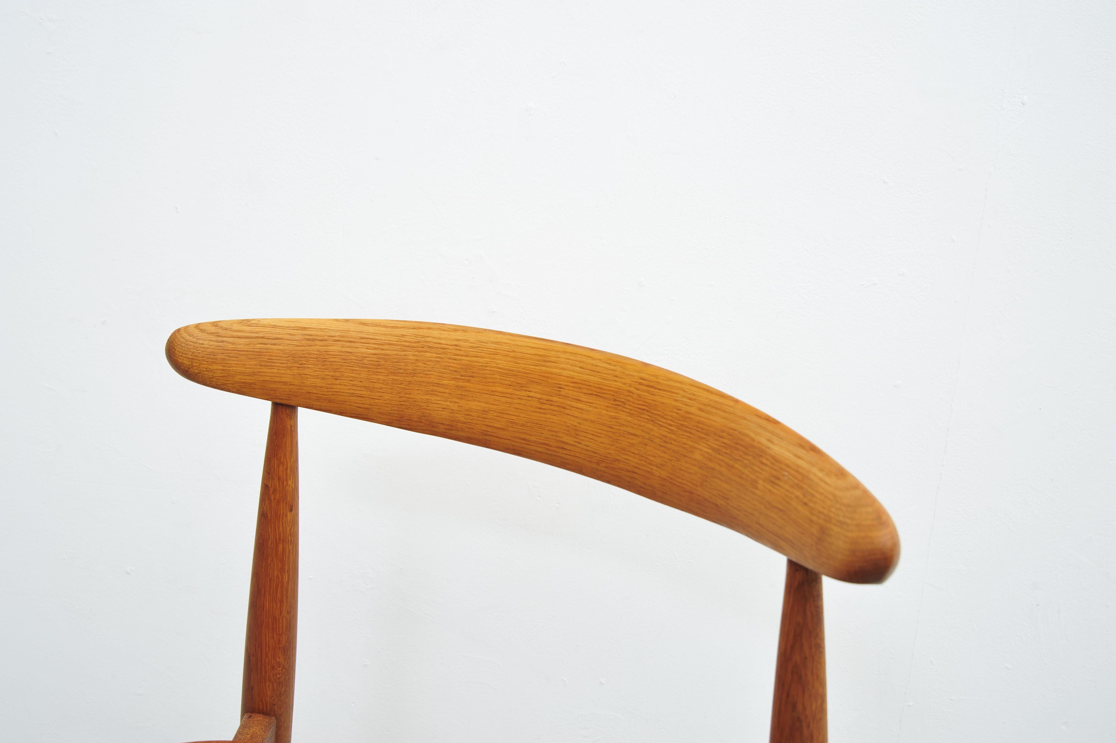 Milieu du XXe siècle FH4103 Heart Chair de Hans J. Wegner pour Fritz Hansen