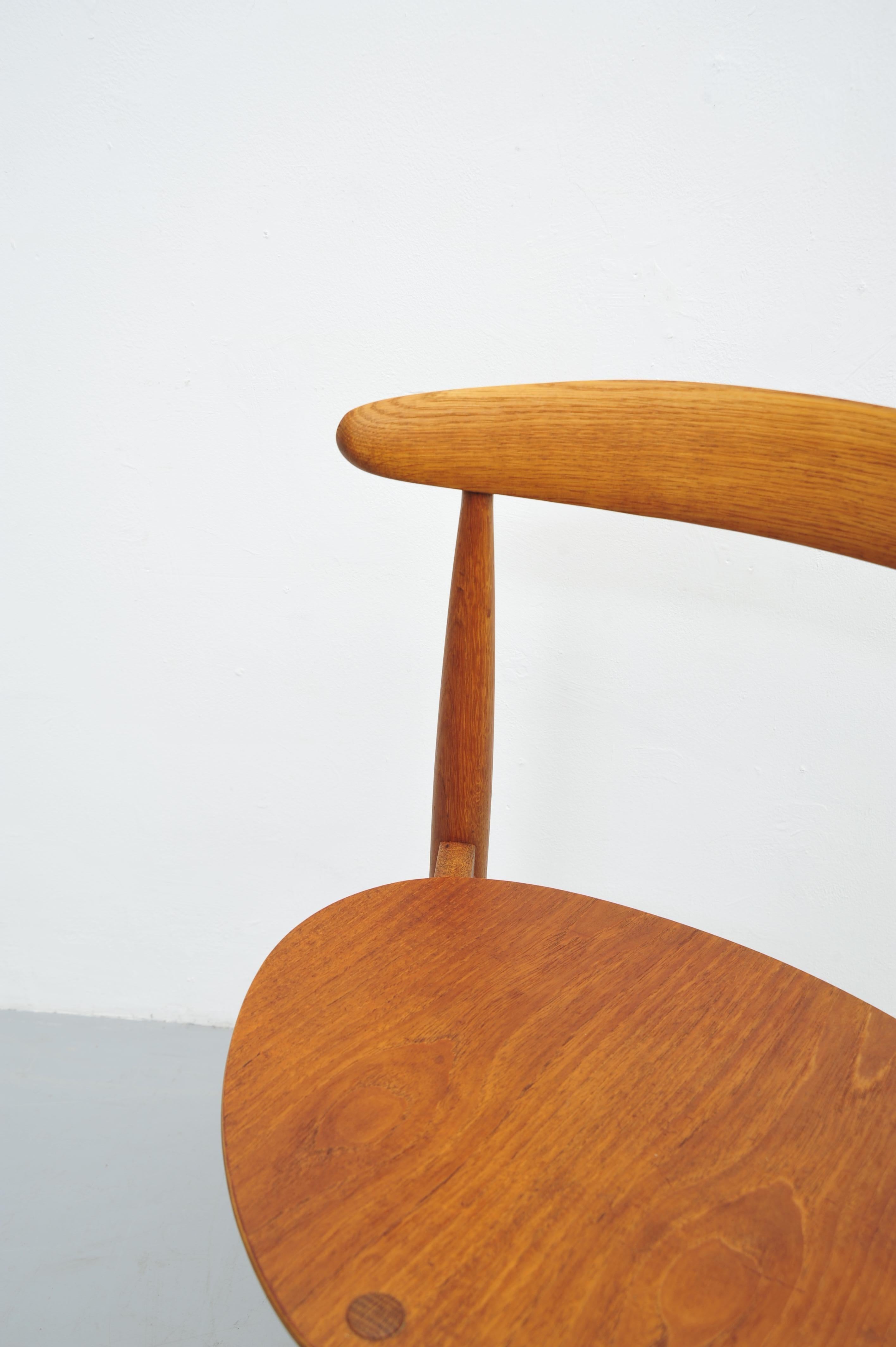 Chêne FH4103 Heart Chair de Hans J. Wegner pour Fritz Hansen