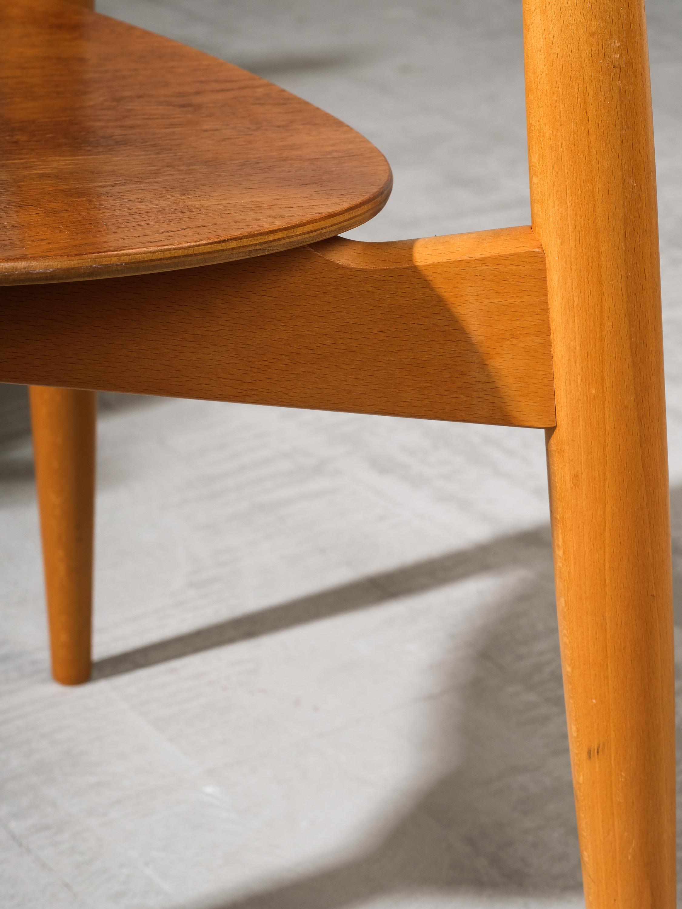 Sedie da pranzo modello FH4103 Heart di Hansen per Fritz Hansen, Danimarca, anni '50 in vendita 8