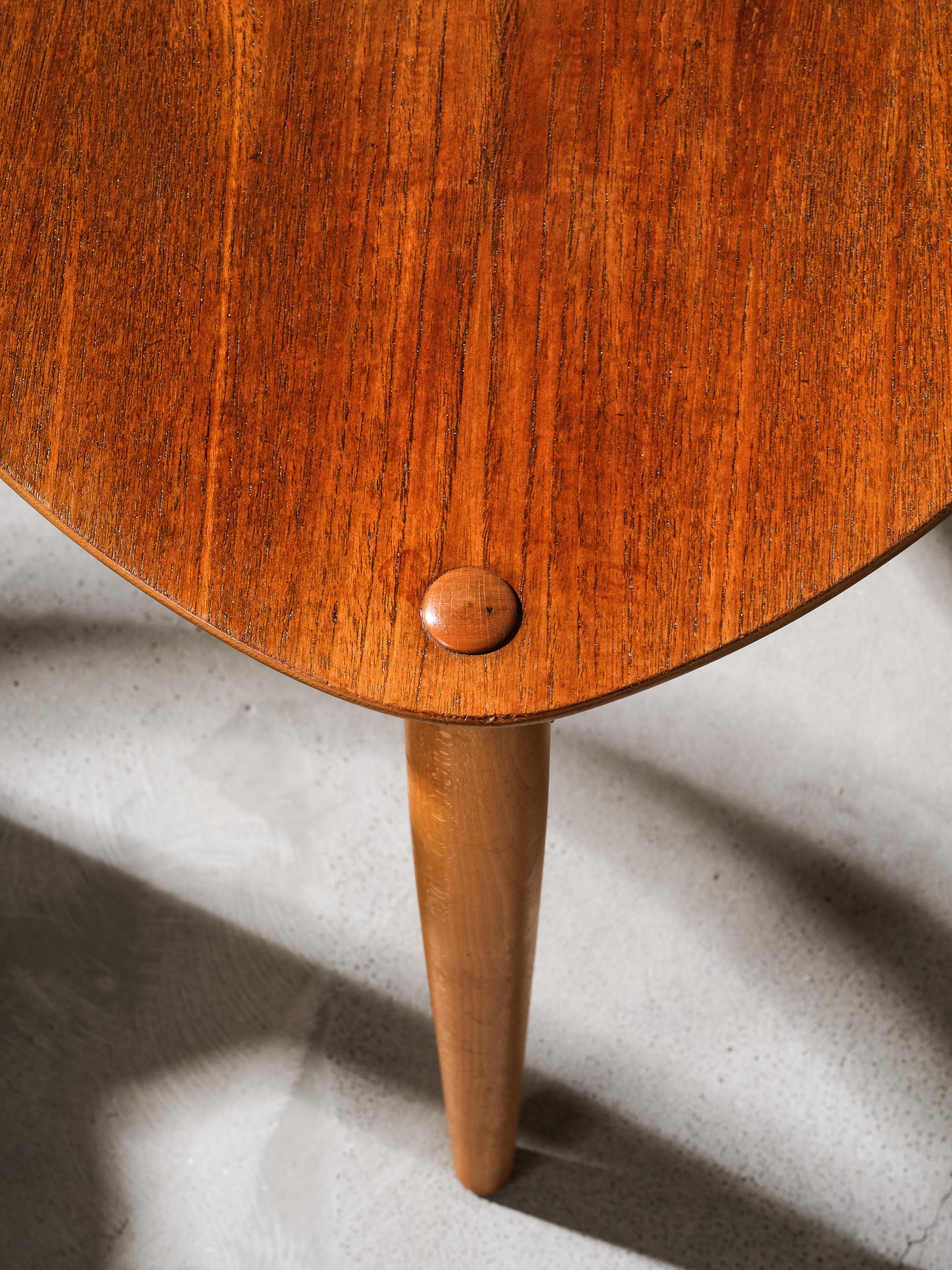 Faggio Sedie da pranzo modello FH4103 Heart di Hansen per Fritz Hansen, Danimarca, anni '50 in vendita