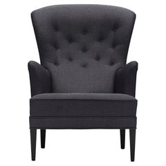 FH419 Heritage Chair in Oak Painted Black with Fiord 191 by Frits Henningsen