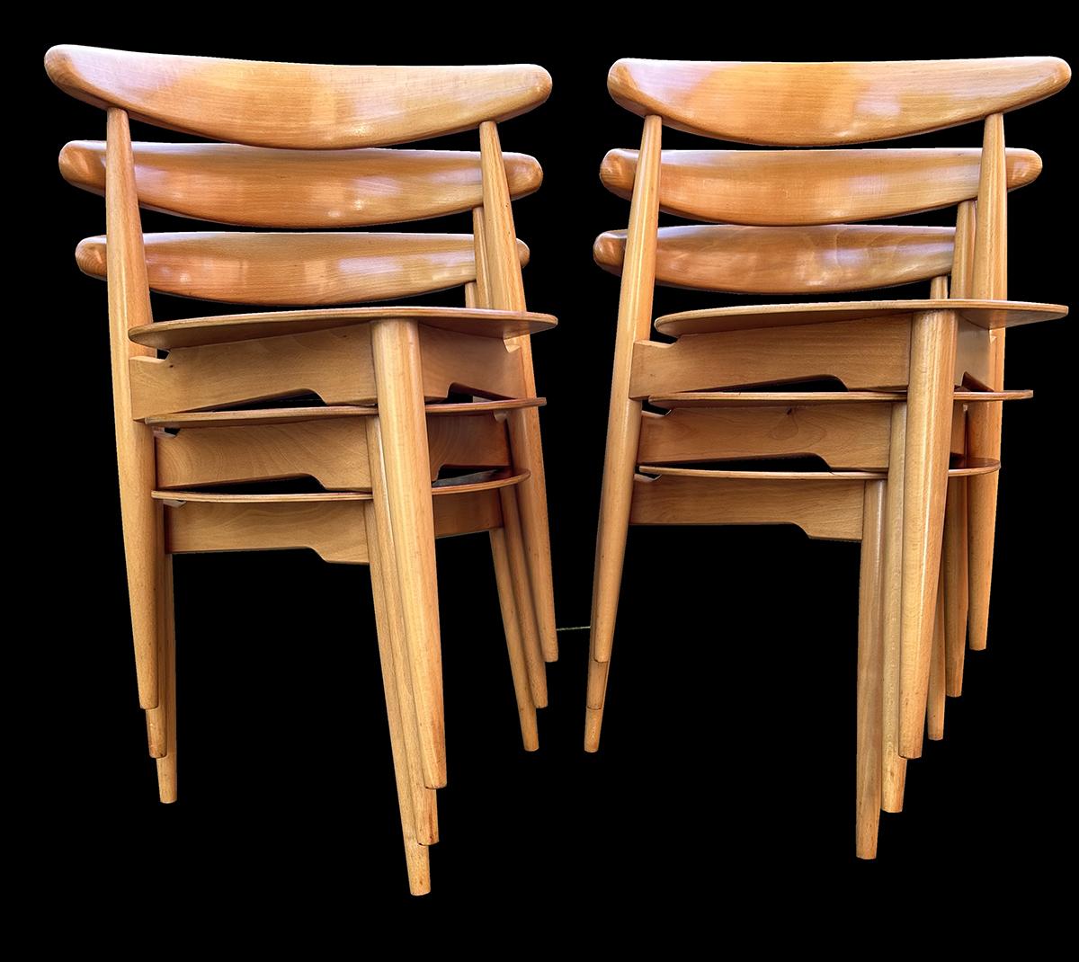 FH4602 'Heart' Suite by Hans J Wegner for Fritz Hansen For Sale 2